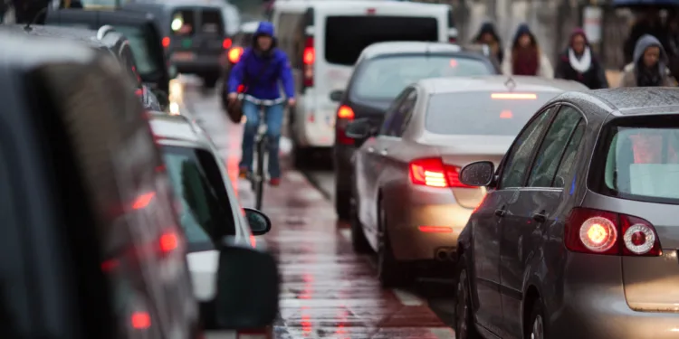 Traffic congestion increased this year, despite new roads