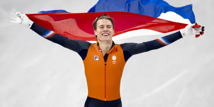 Jens van ’t Wout takes second gold, winning short-track 1,500m