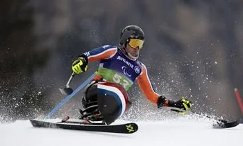 Zitskiër De Langen wint zilveren medaille op de reuzenslalom