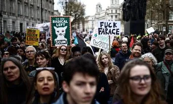 Duizenden protesteren in Londen tegen rechts en voor Palestijnen
