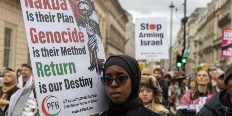 Grote anti-immigratie- en pro-Palestijnse demonstraties in Londen