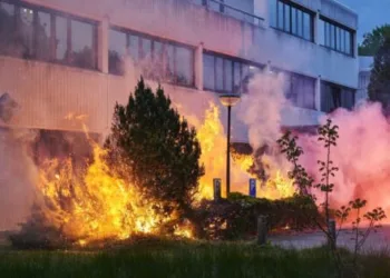 Arson and arrests as anti-asylum protests escalate