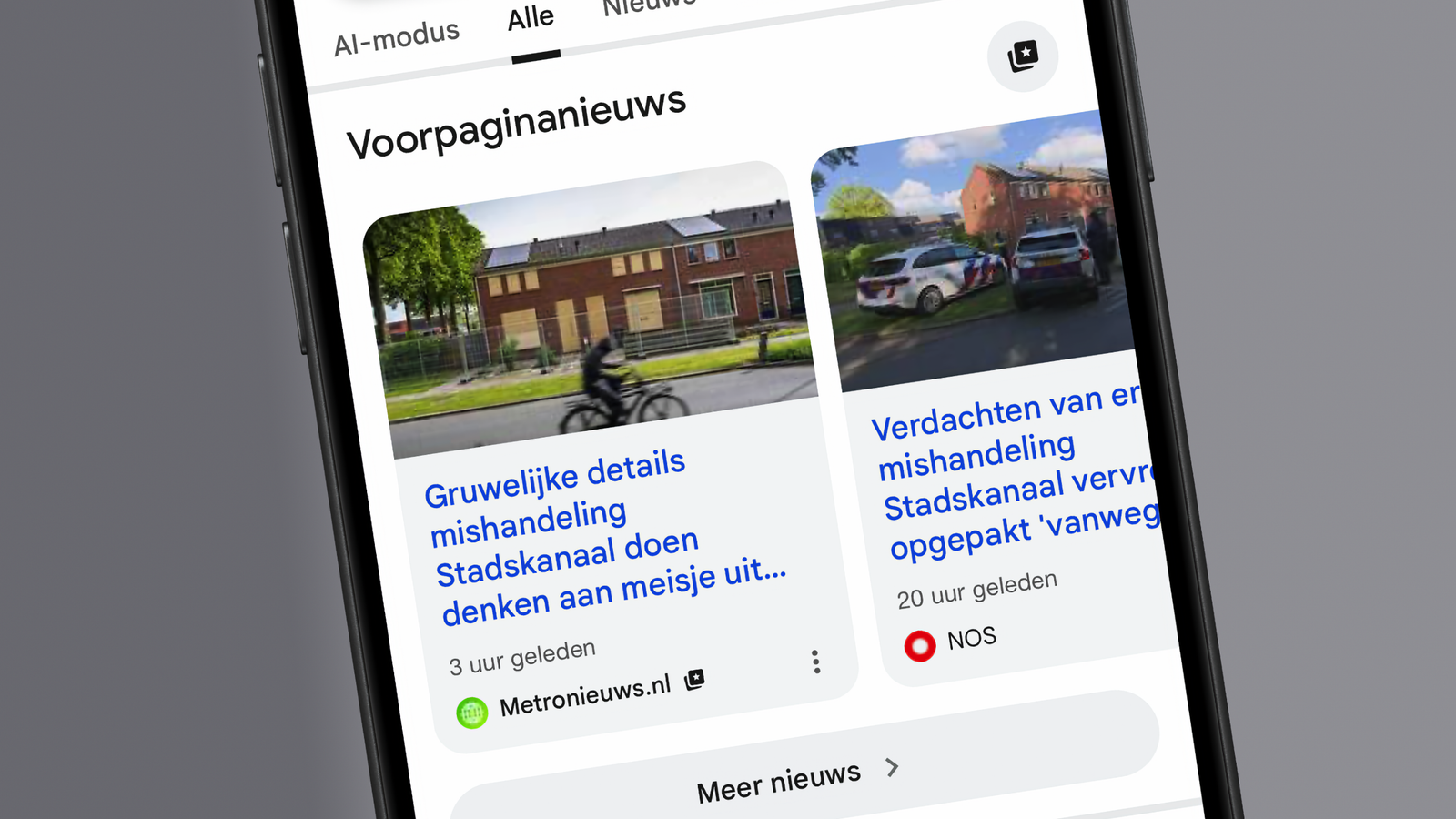 Metro voorpaginanieuws google hero